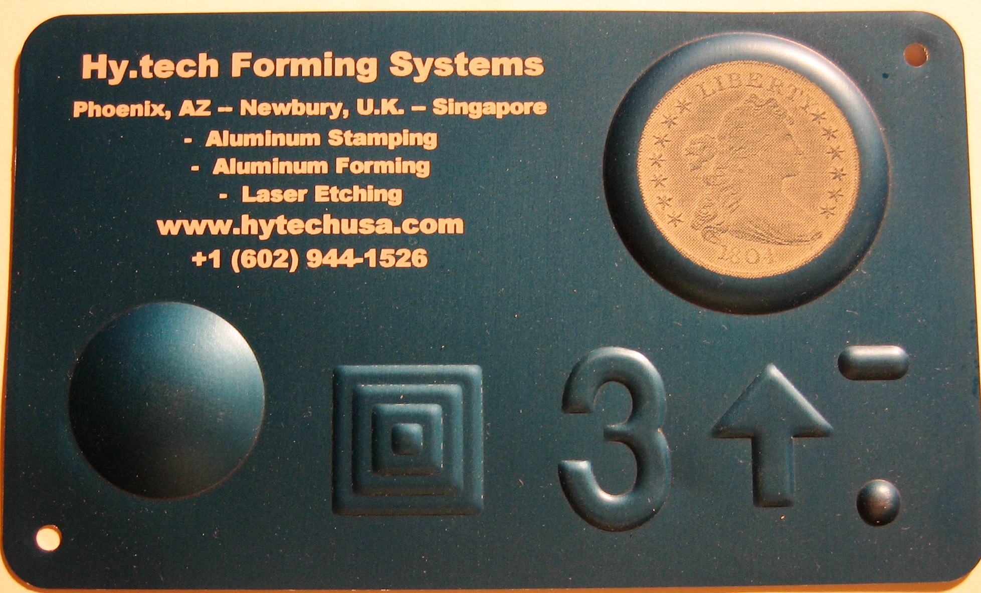 Embossed aluminum